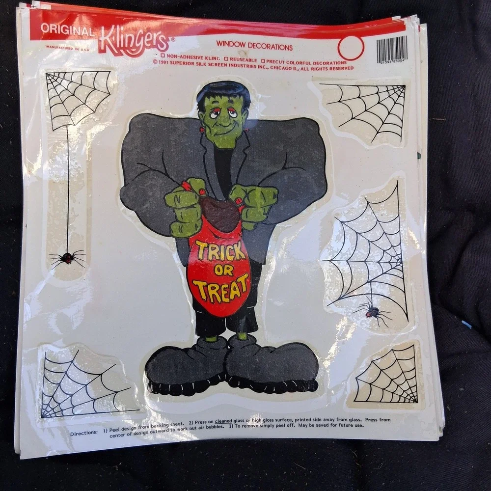 Vintage 90s Halloween Klingers Window Clings Lot Of 10 No Duplicates JOL...